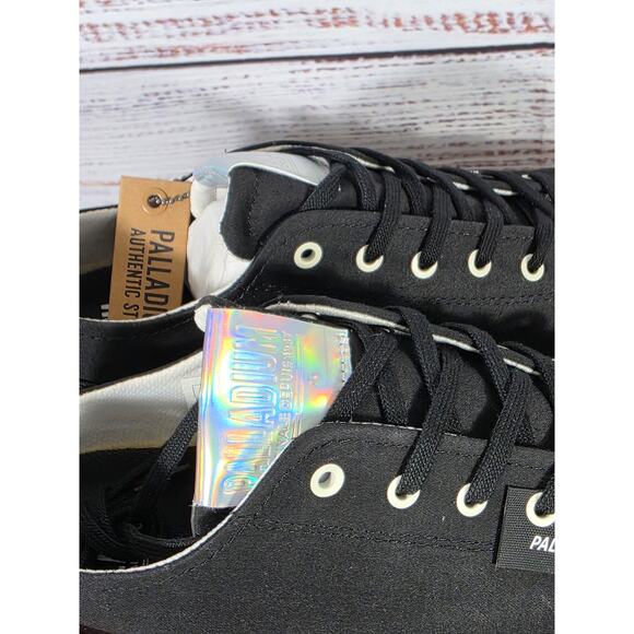 Palladium Revolt LO TX Black White Womens Platform Shoes womens size 10 NIB - Picture 5 of 7